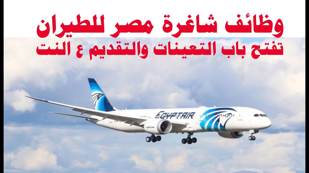 “egyptair.com” رابط التقديم في وظائف مصر للطيران من خلال الموقع الرسمي لشركة مصر  للطيران