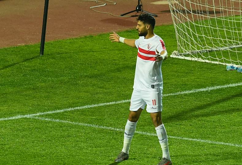 مصطفى شلبي يعزز النتيجة بالهدف الثاني للزمالك أمام الحرس..فيديو