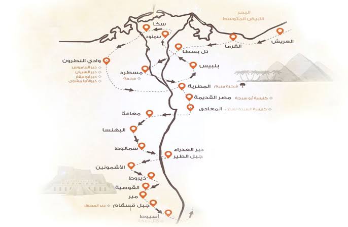 مسار سياحي جذاب.. 463.6 مليار جنيه لتطوير مسار العائلة المقدسة